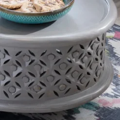 Kirkland's Home Wood Carved Medallion Coffee Table- Coffee Tables