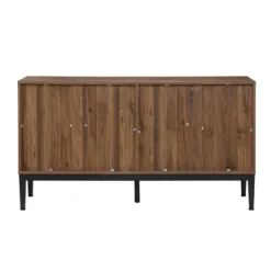 Kirkland's Home Wood Chevron 4-Door Sideboard- Cabinets & Sideboards