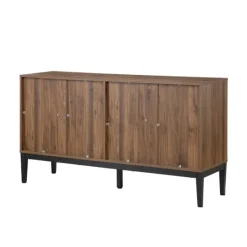 Kirkland's Home Wood Chevron 4-Door Sideboard- Cabinets & Sideboards