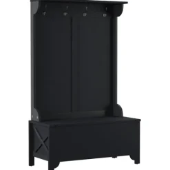 Kirkland's Home Wood Classic Farmhouse Hall Tree- Entryway Furniture