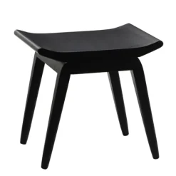 Kirkland's Home Wood Curved Seat Stool- Benches & Ottomans