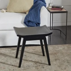 Kirkland's Home Wood Curved Seat Stool- Benches & Ottomans