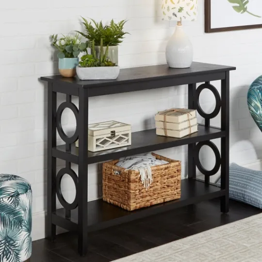 Kirkland's Home Wood Cut-Out Circles Bookcase- Bookshelves