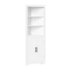 Kirkland's Home Wood 2-Door Corner Storage Cabinet- Bathroom Furniture