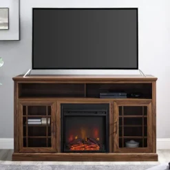 Kirkland's Home Wood 2-Door Led Fireplace Cabinet- Tv Stands & Media Consoles