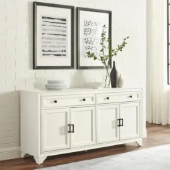 Kirkland's Home Wood 4-Door Sideboard Cabinet- Cabinets & Sideboards
