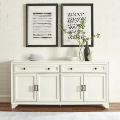 Kirkland's Home Wood 4-Door Sideboard Cabinet- Cabinets & Sideboards