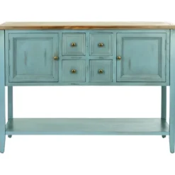Kirkland's Home Wood 2-Door Storage Console Table- Console Tables
