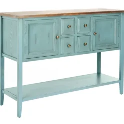 Kirkland's Home Wood 2-Door Storage Console Table- Console Tables