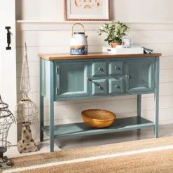 Kirkland's Home Wood 2-Door Storage Console Table- Console Tables