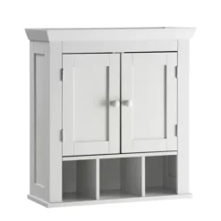 Kirkland's Home Wood 2-Door Wall Cabinet- Bathroom Furniture