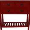 Kirkland's Home Wood 4-Drawer Console Table- Console Tables