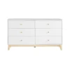 Kirkland's Home Wood 6-Drawer Footed Dresser- Dressers & Chests