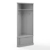 Kirkland's Home Wood Drop Door Corner Hall Tree- Entryway Furniture