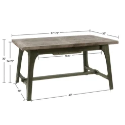 Kirkland's Home Wood Extendable Dining Table- Dining Tables
