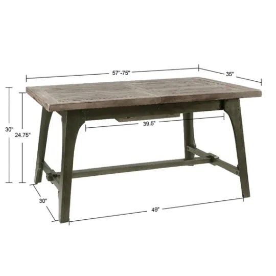 Kirkland's Home Wood Extendable Dining Table- Dining Tables