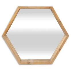 Kirkland's Home Wood Frame Hexagon Wall Mirror- Decorative Mirrors