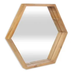 Kirkland's Home Wood Frame Hexagon Wall Mirror- Decorative Mirrors