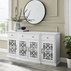 Kirkland's Home Wood Fretwork Sideboard- Cabinets & Sideboards