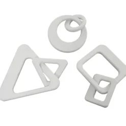 Kirkland's Home Wood Geometric Chain Sculptures, Set Of 3- Statues & Figurines