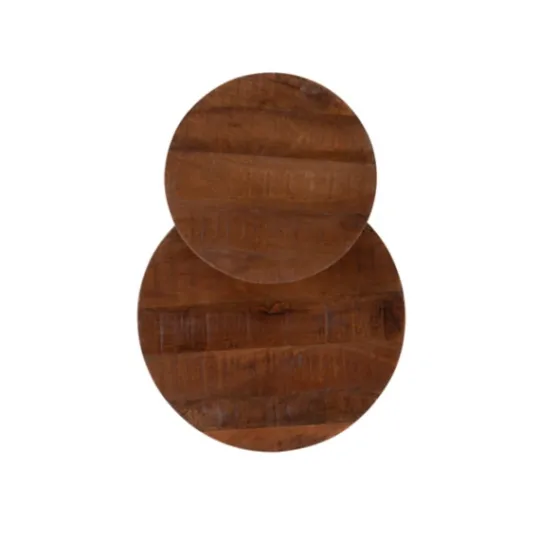 Kirkland's Home Wood Gold Accent Tiered Side Table- Accent & End Tables