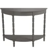Kirkland's Home Wood Half Moon Console Table- Console Tables