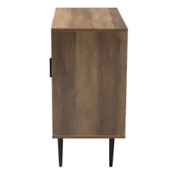 Kirkland's Home Wood Half Moon Doors Cabinet- Cabinets & Sideboards