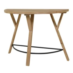Kirkland's Home Wood Half Round Console Table- Console Tables