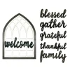 Kirkland's Home Wood Interchangeable Arch Wall Plaque- Wall Quotes & Signs