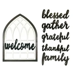 Kirkland's Home Wood Interchangeable Arch Wall Plaque- Wall Quotes & Signs