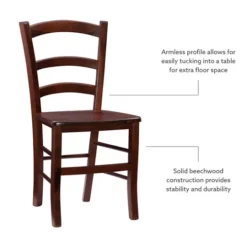 Kirkland's Home Wood Ladderback Dining Chairs, Set Of 2- Dining Chairs