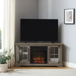 Kirkland's Home Wood Led Fireplace Media Cabinet- Tv Stands & Media Consoles
