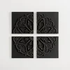Kirkland's Home Wood Medallion 4-Pc. Wall Plaque Set- Wall Plaques