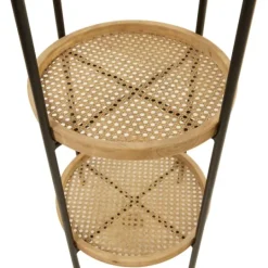 Kirkland's Home Wood Mesh Woven 3-Tier Accent Table- Accent & End Tables