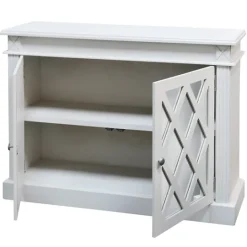 Kirkland's Home Wood Mirrored 2-Door Cabinet- Cabinets & Sideboards