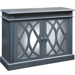 Kirkland's Home Wood Mirrored 2-Door Cabinet- Cabinets & Sideboards