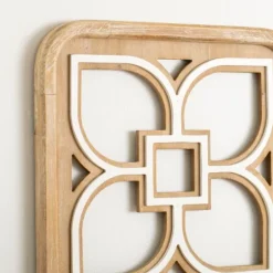 Kirkland's Home Wood Modern Floral Wall Plaque- Wall Plaques