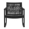 Kirkland's Home Wood Modern Woven Rocking Chair- Accent Chairs