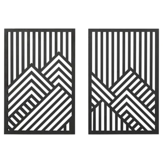 Kirkland's Home Wood Montour Wall Plaques, Set Of 2- Wall Plaques