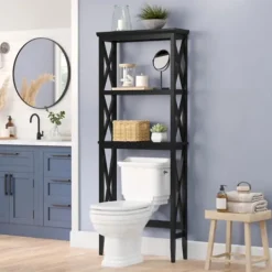 Kirkland's Home Wood Over-Toilet 3-Tier Shelf- Bathroom Furniture
