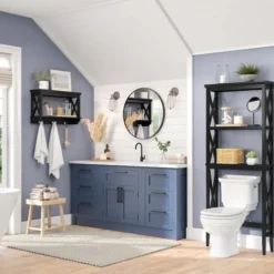Kirkland's Home Wood Over-Toilet 3-Tier Shelf- Bathroom Furniture