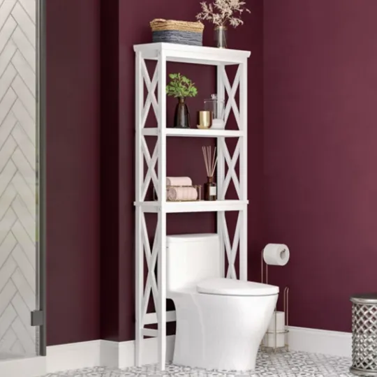 Kirkland's Home Wood Over-Toilet 3-Tier Shelf- Bathroom Furniture