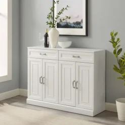 Kirkland's Home Wood Panel 4-Door Cabinet- Cabinets & Sideboards