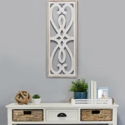 Kirkland's Home Wood Panel Scroll Wall Plaque- Wall Plaques
