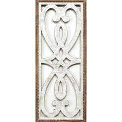 Kirkland's Home Wood Panel Scroll Wall Plaque- Wall Plaques