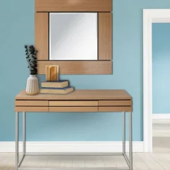 Kirkland's Home Wood 2-Pc. Console Table And Mirror Set- Console Tables