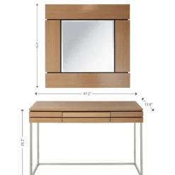 Kirkland's Home Wood 2-Pc. Console Table And Mirror Set- Console Tables