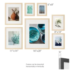 Kirkland's Home Wood 7-Pc. Gallery Wall Picture Frame Set- Gallery Wall Frames