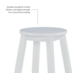 Kirkland's Home Wood Pub Classic Backless Counter Stool- Bar Stools & Counter Height Stools