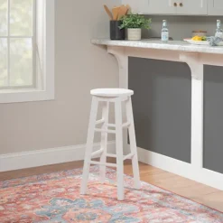 Kirkland's Home Wood Pub Classic Backless Bar Stool- Bar Stools & Counter Height Stools